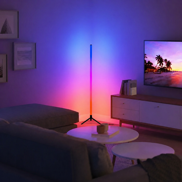 Helix RGB LED Corner Floor Lamp