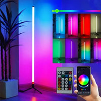 Helix RGB LED Corner Floor Lamp